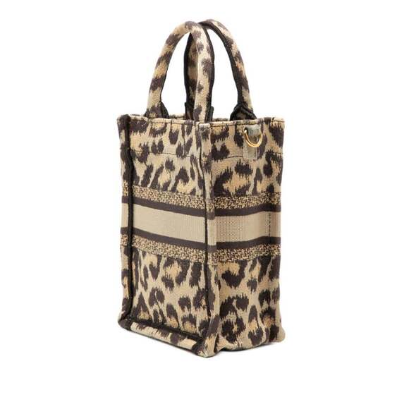 CHRISTIAN DIOR Brown Canvas Shoulder Bag